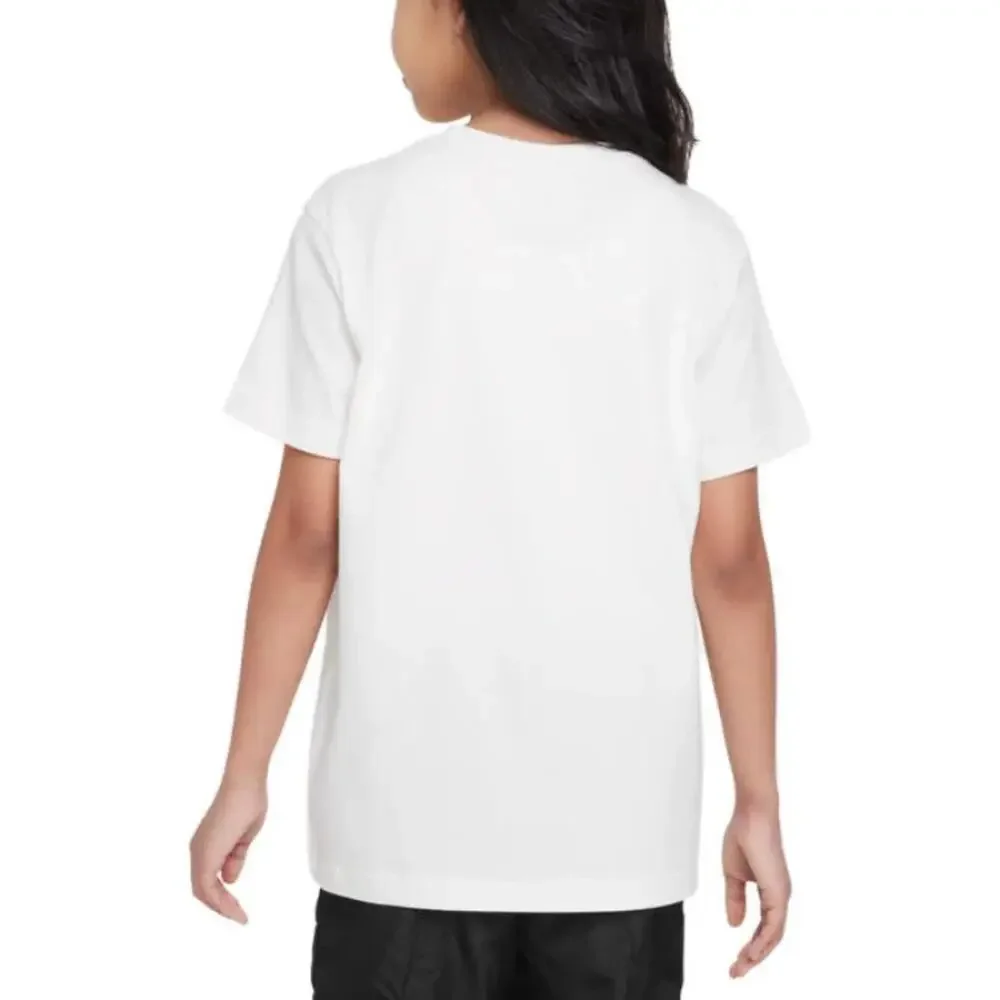 Nike Sportswear T-Shirt Girls XL White Graphic Print Short Sleeve Active FROG562